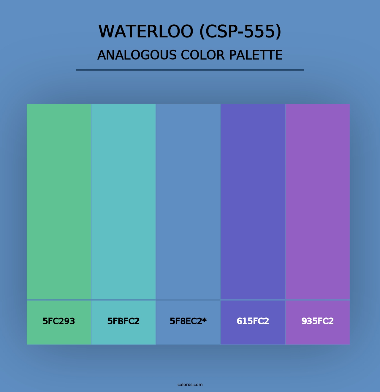 Waterloo (CSP-555) - Analogous Color Palette