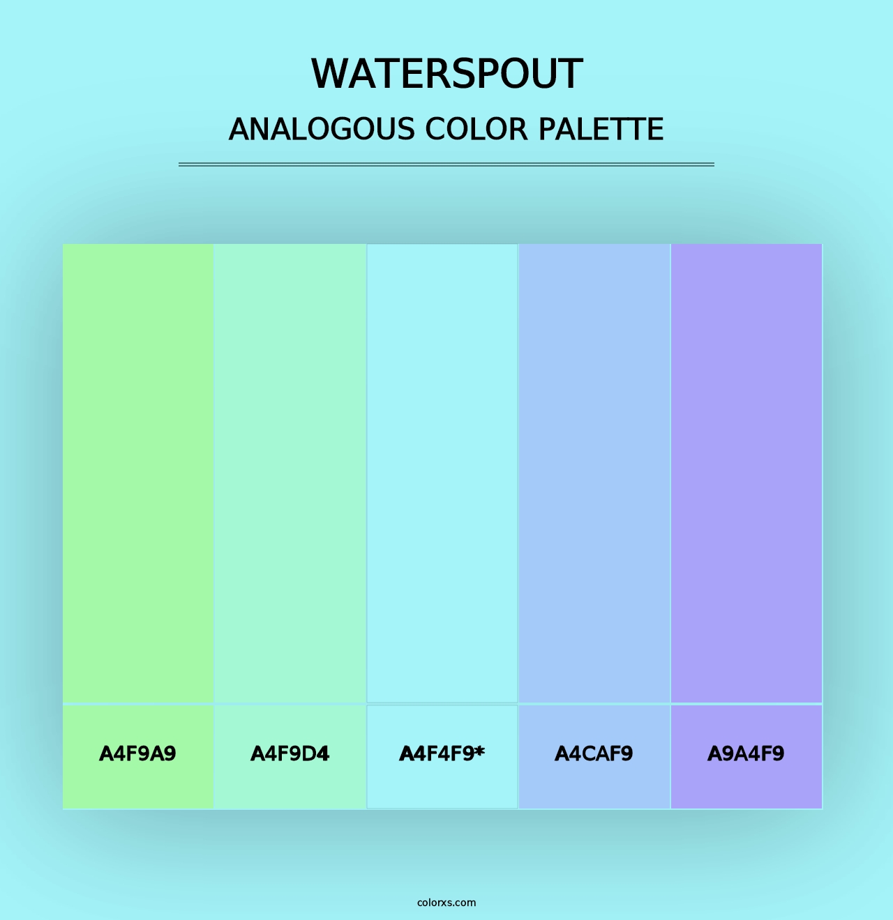 Waterspout - Analogous Color Palette