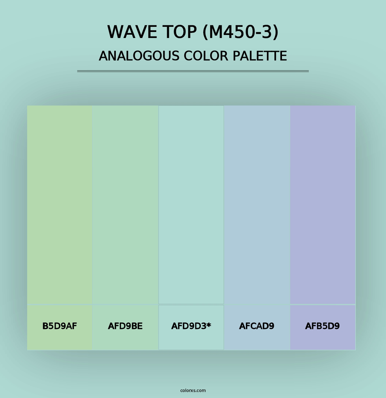 Wave Top (M450-3) - Analogous Color Palette