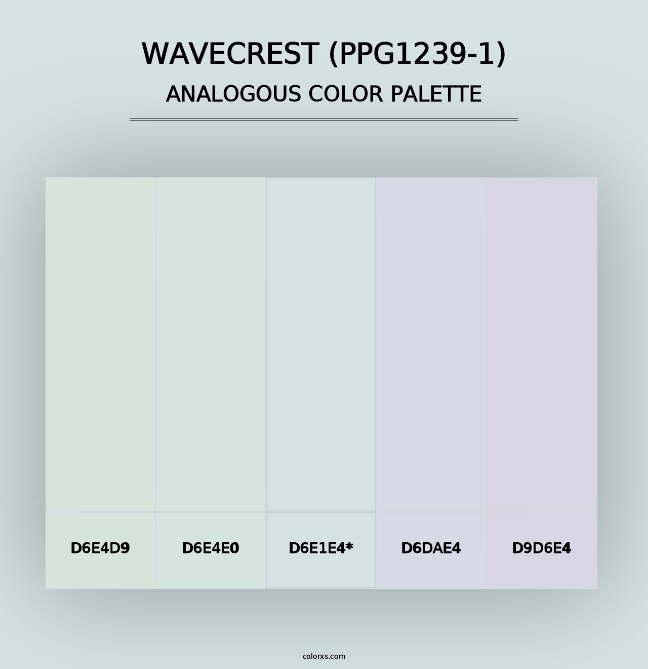 Wavecrest (PPG1239-1) - Analogous Color Palette