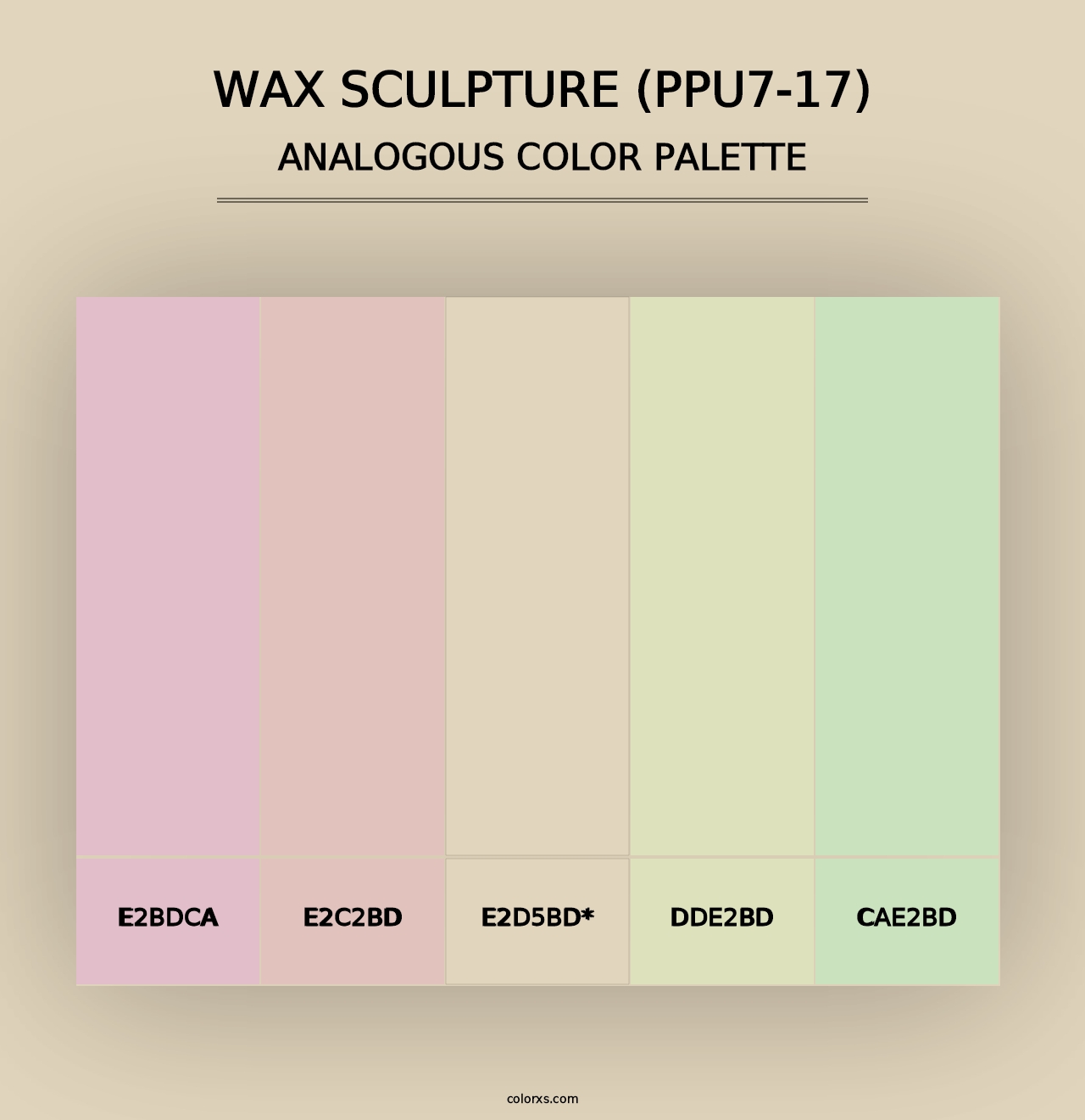 Wax Sculpture (PPU7-17) - Analogous Color Palette