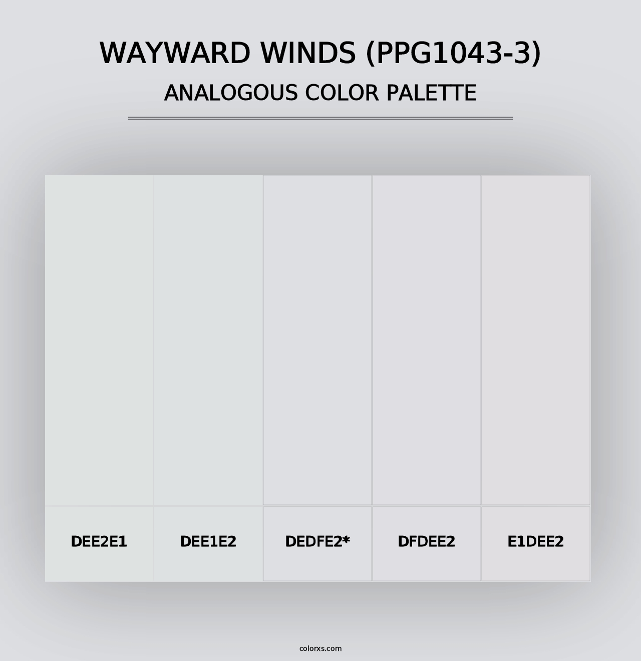 Wayward Winds (PPG1043-3) - Analogous Color Palette