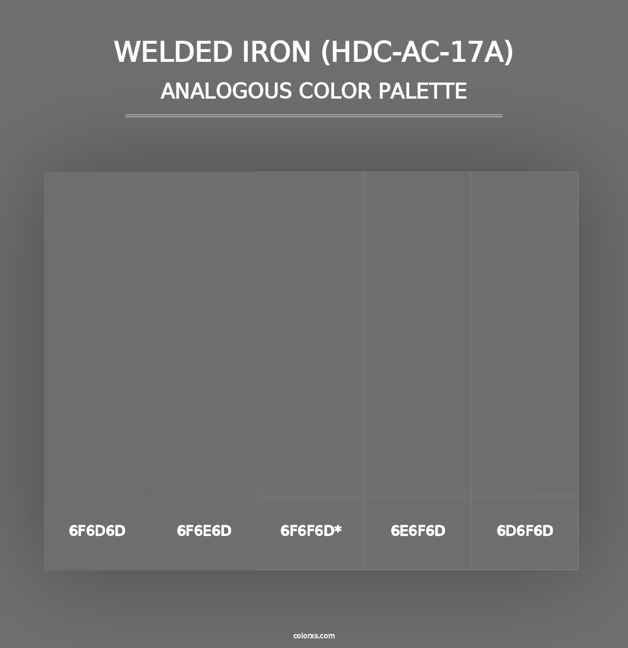 Welded Iron (HDC-AC-17A) - Analogous Color Palette