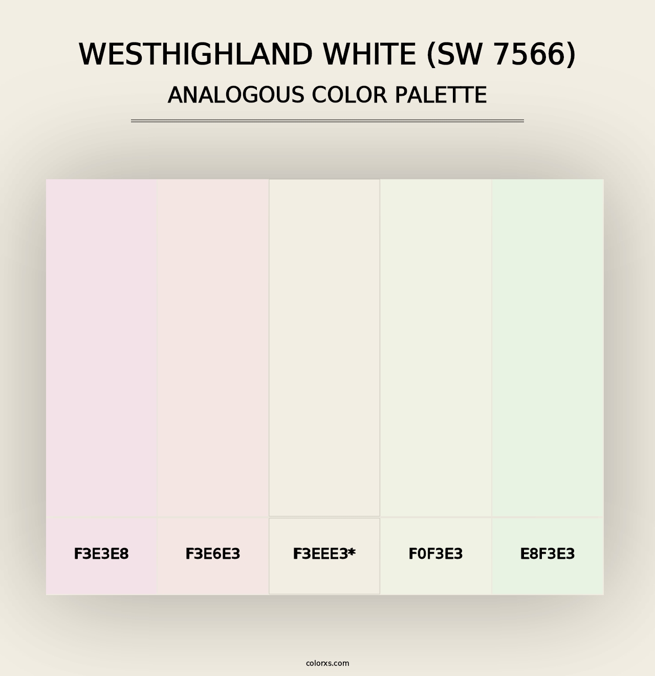 Westhighland White (SW 7566) - Analogous Color Palette