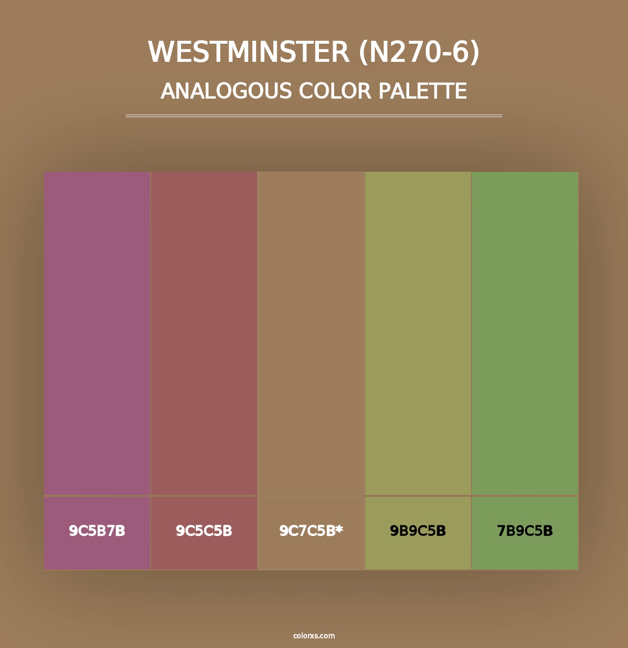 Westminster (N270-6) - Analogous Color Palette