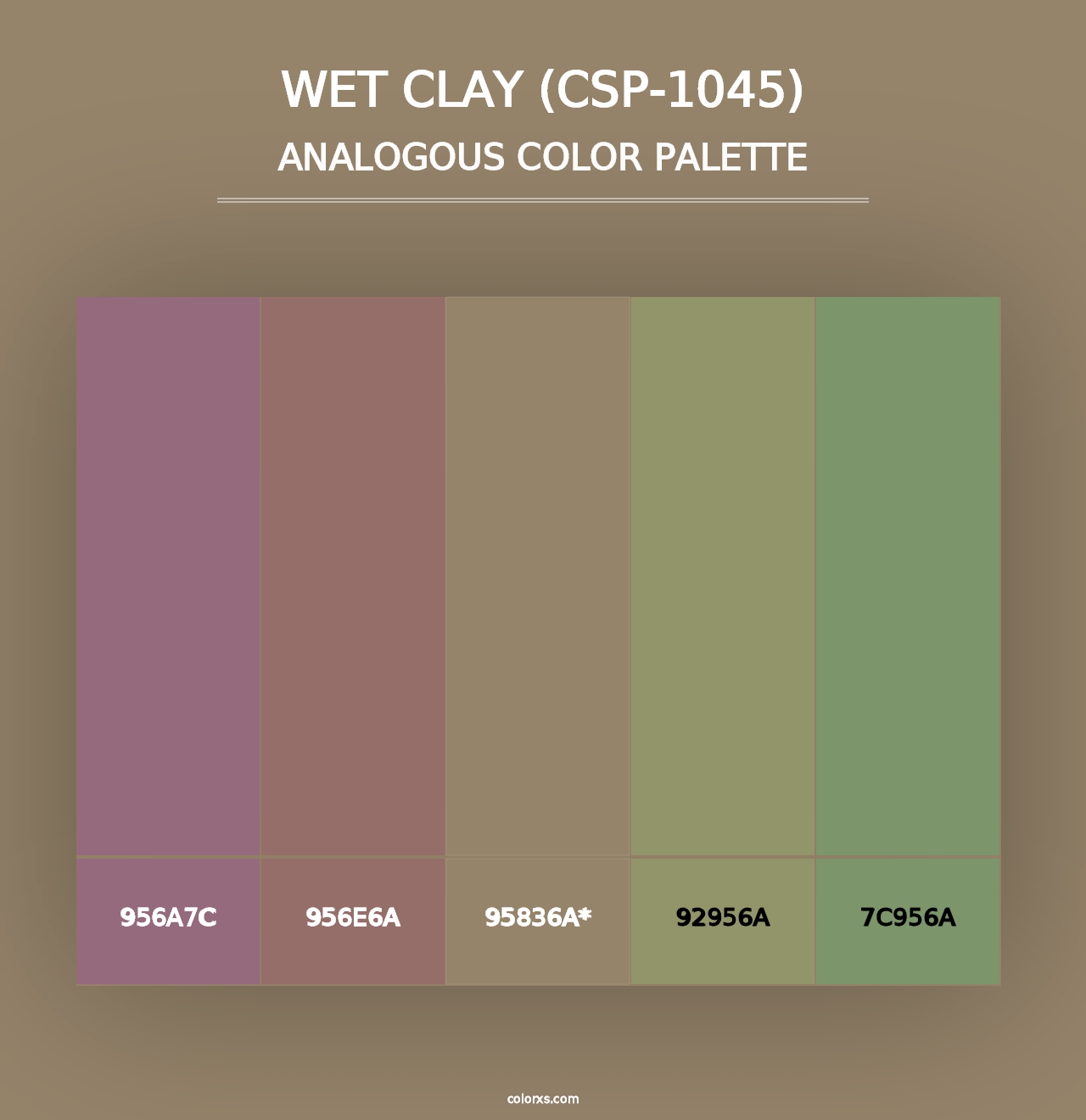 Wet Clay (CSP-1045) - Analogous Color Palette