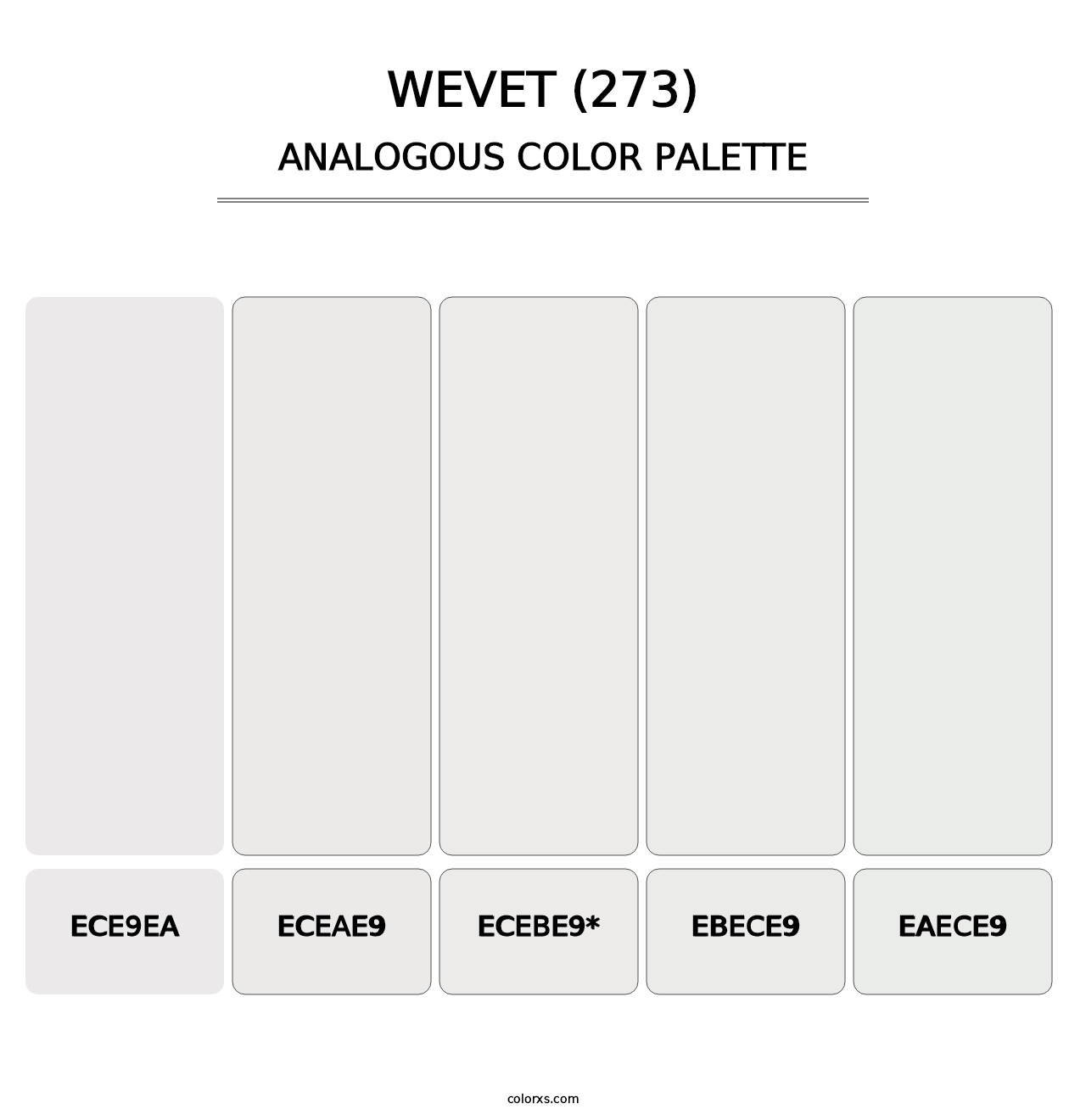 Wevet (273) - Analogous Color Palette