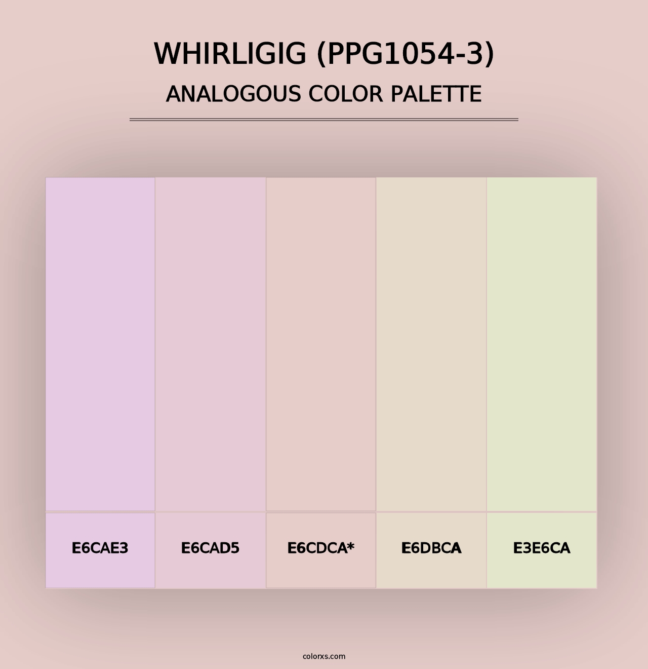 Whirligig (PPG1054-3) - Analogous Color Palette