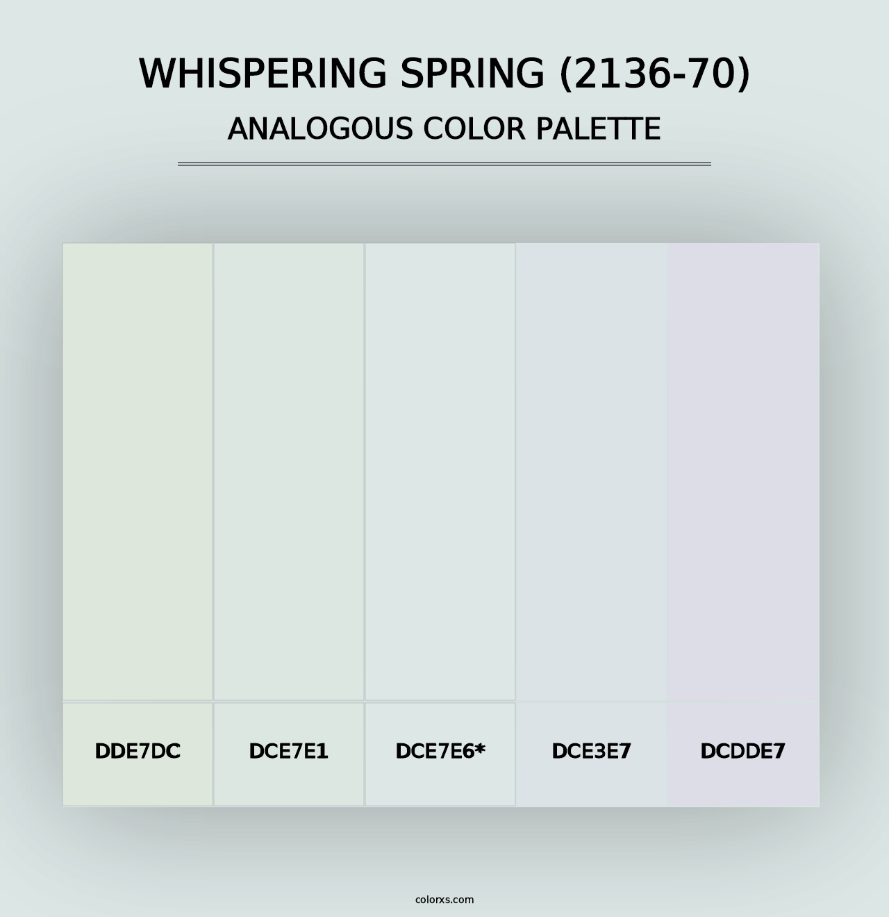 Whispering Spring (2136-70) - Analogous Color Palette