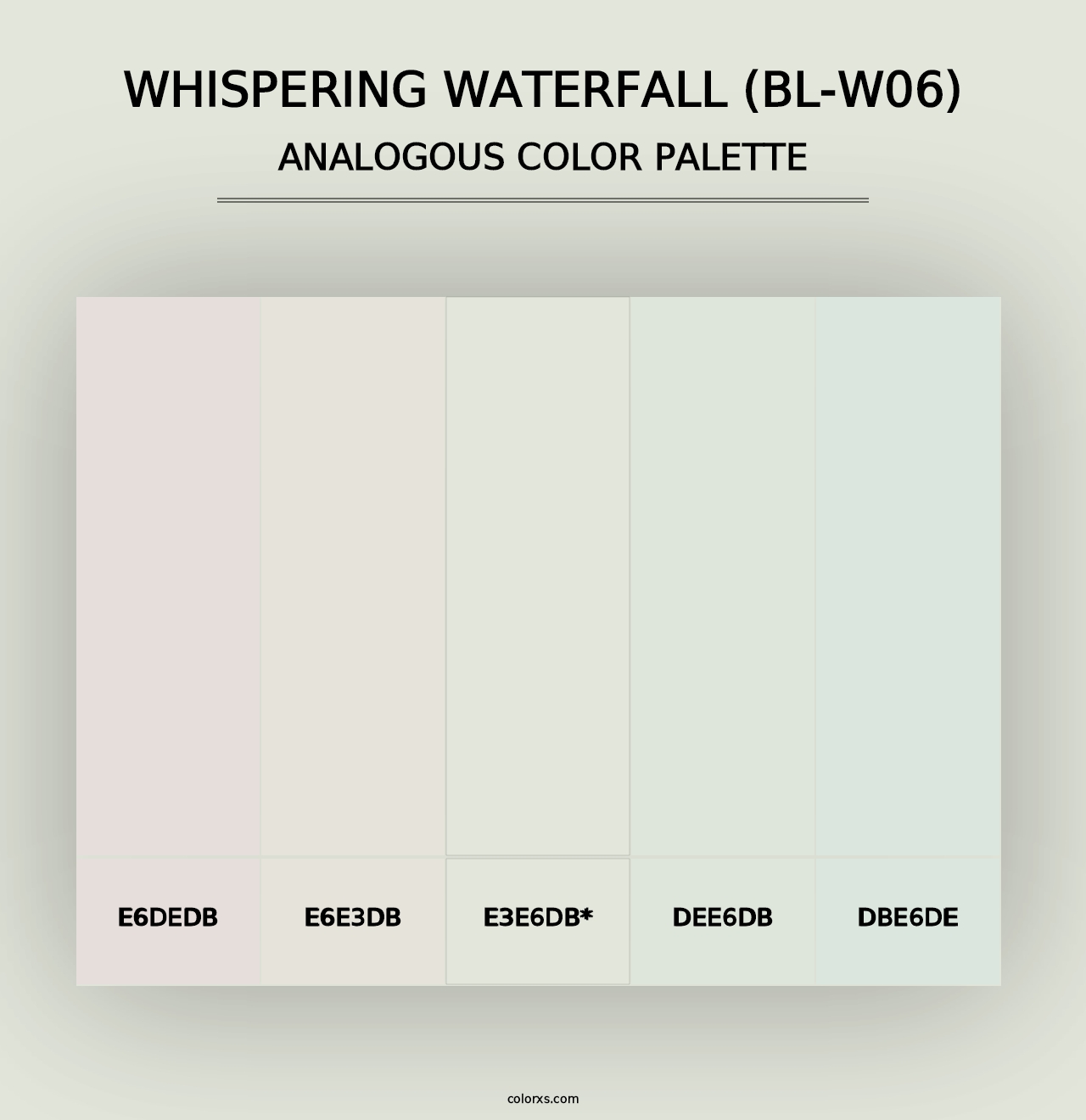 Whispering Waterfall (BL-W06) - Analogous Color Palette