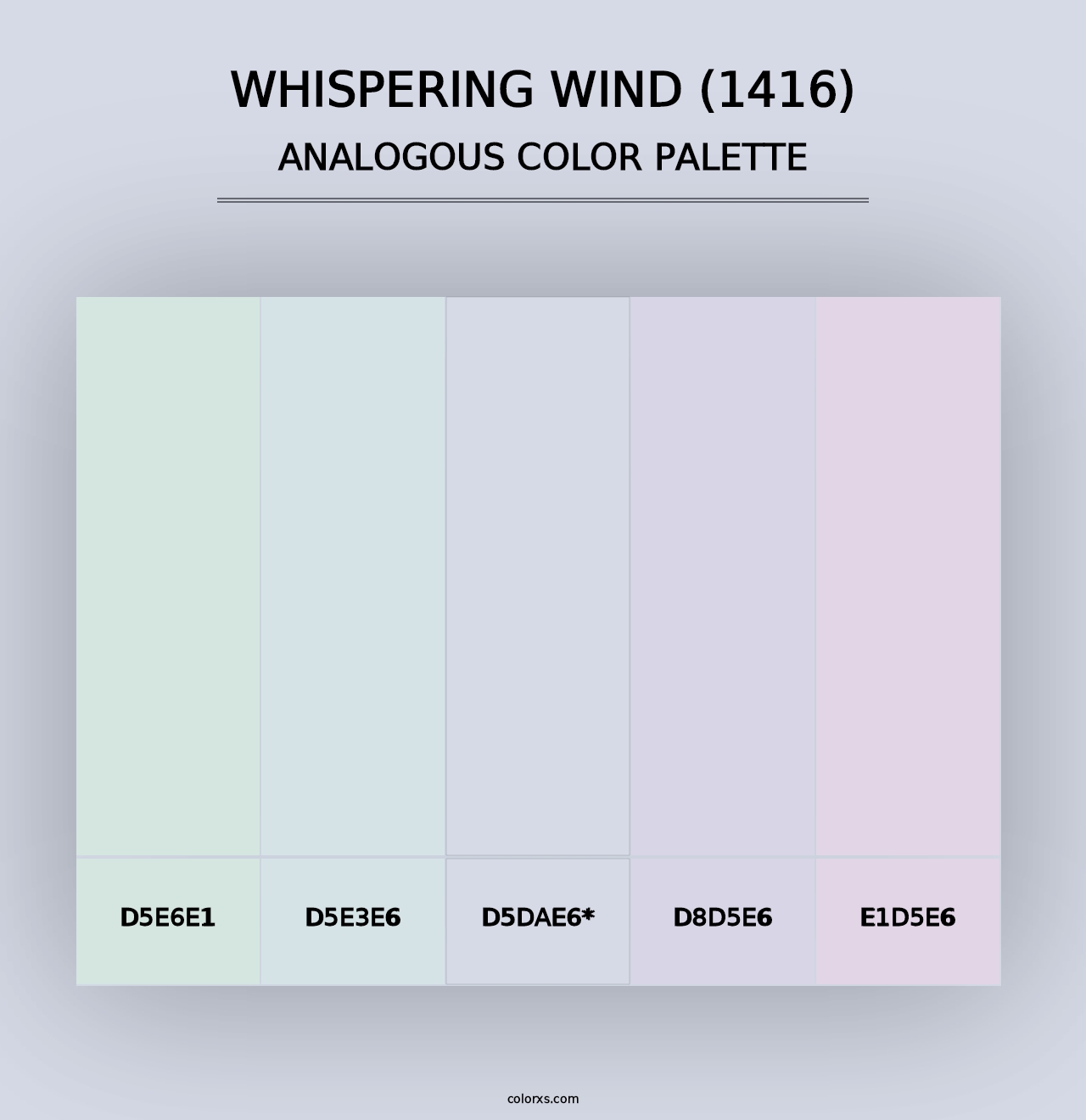 Whispering Wind (1416) - Analogous Color Palette