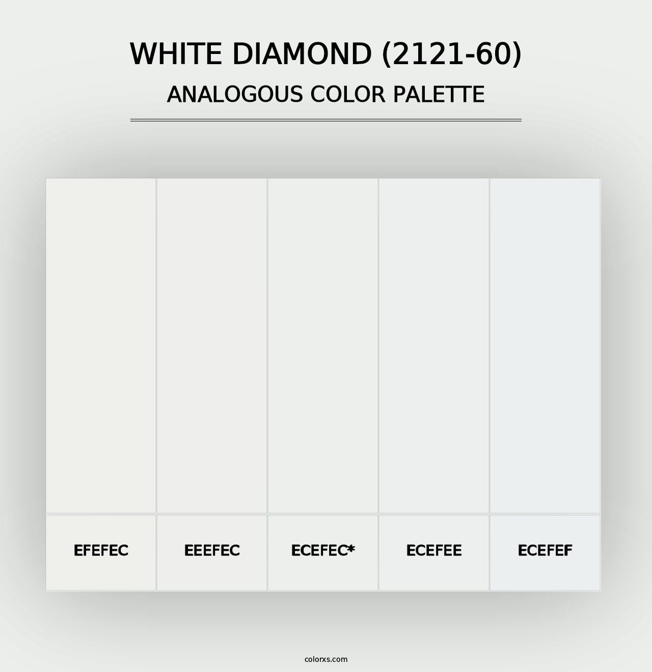 White Diamond (2121-60) - Analogous Color Palette