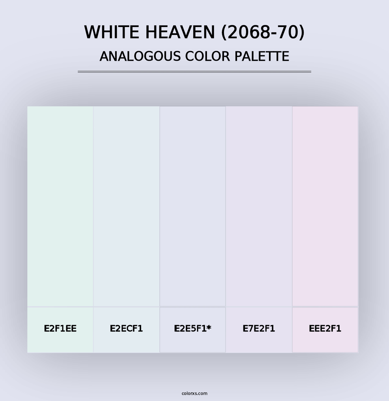 White Heaven (2068-70) - Analogous Color Palette