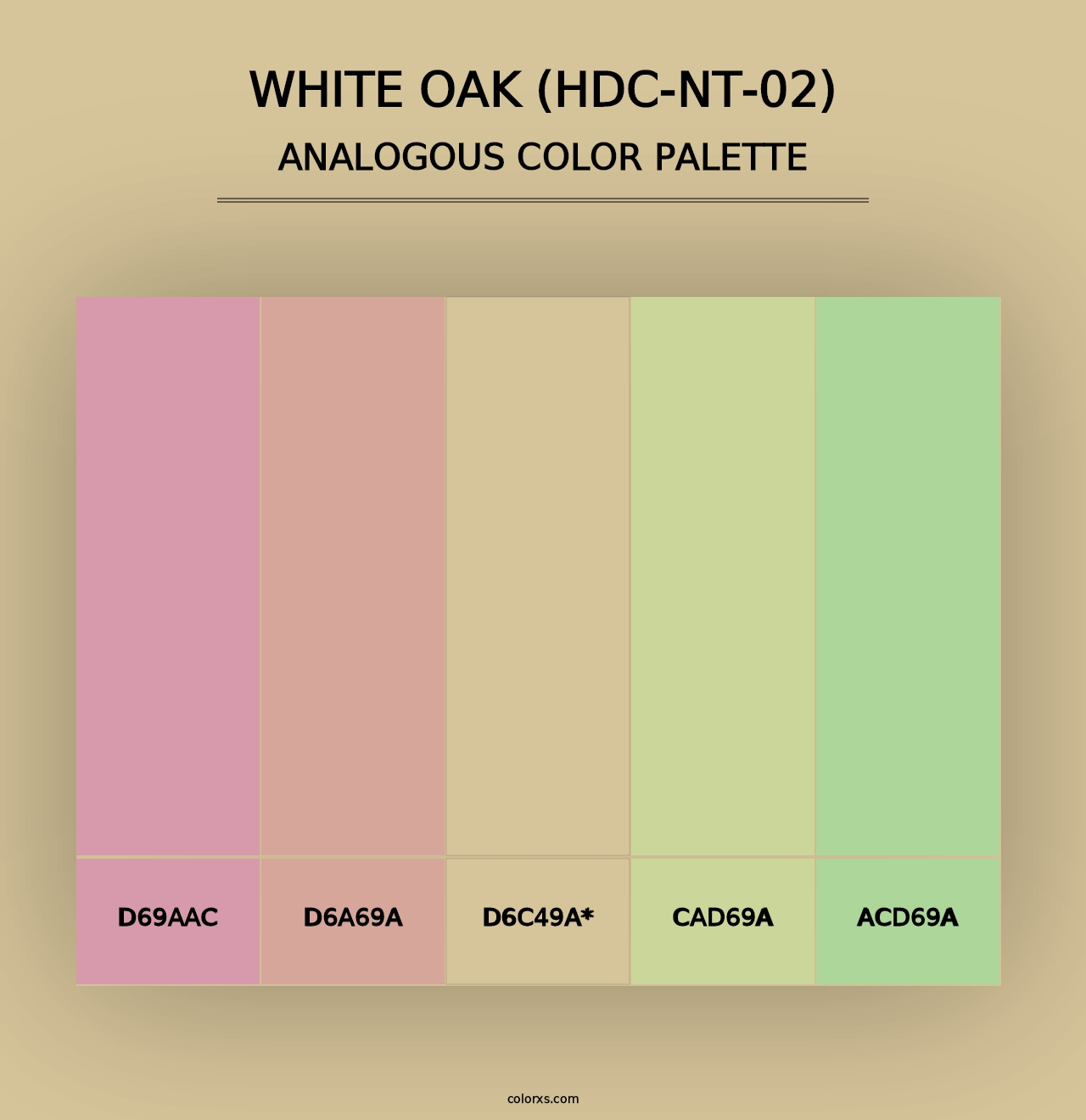 White Oak (HDC-NT-02) - Analogous Color Palette