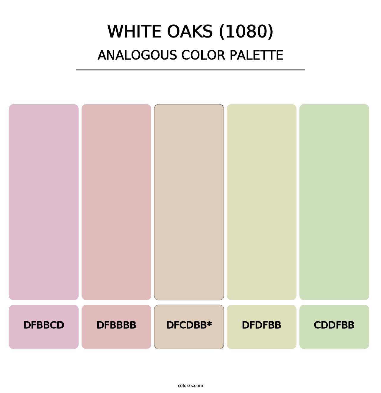 White Oaks (1080) - Analogous Color Palette