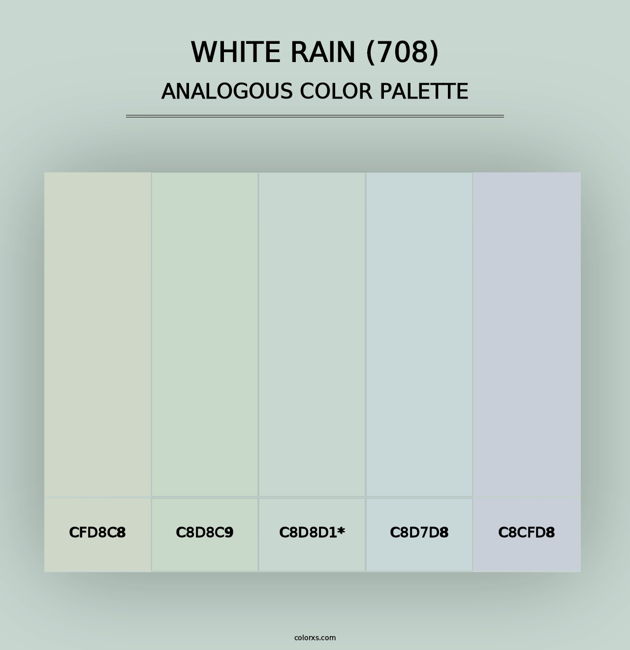 White Rain (708) - Analogous Color Palette