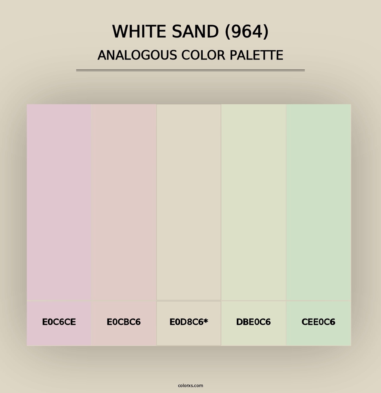 White Sand (964) - Analogous Color Palette