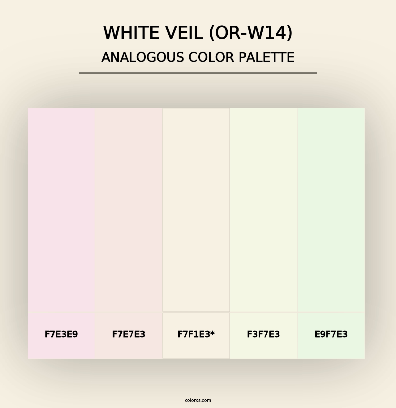 White Veil (OR-W14) - Analogous Color Palette