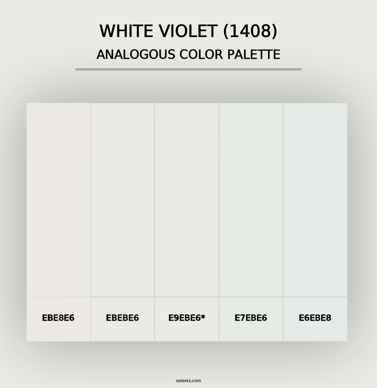 White Violet (1408) - Analogous Color Palette