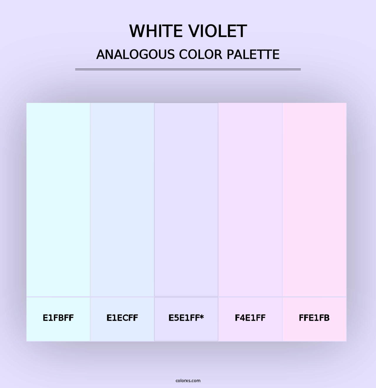 White Violet - Analogous Color Palette