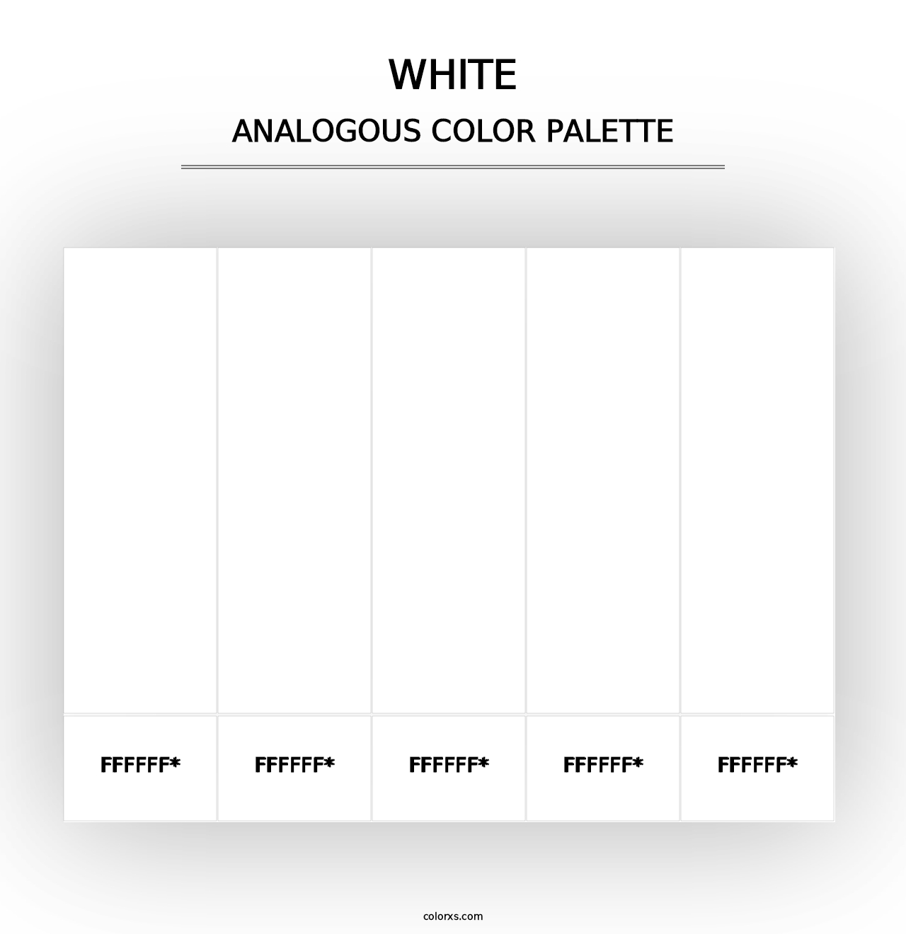 White - Analogous Color Palette