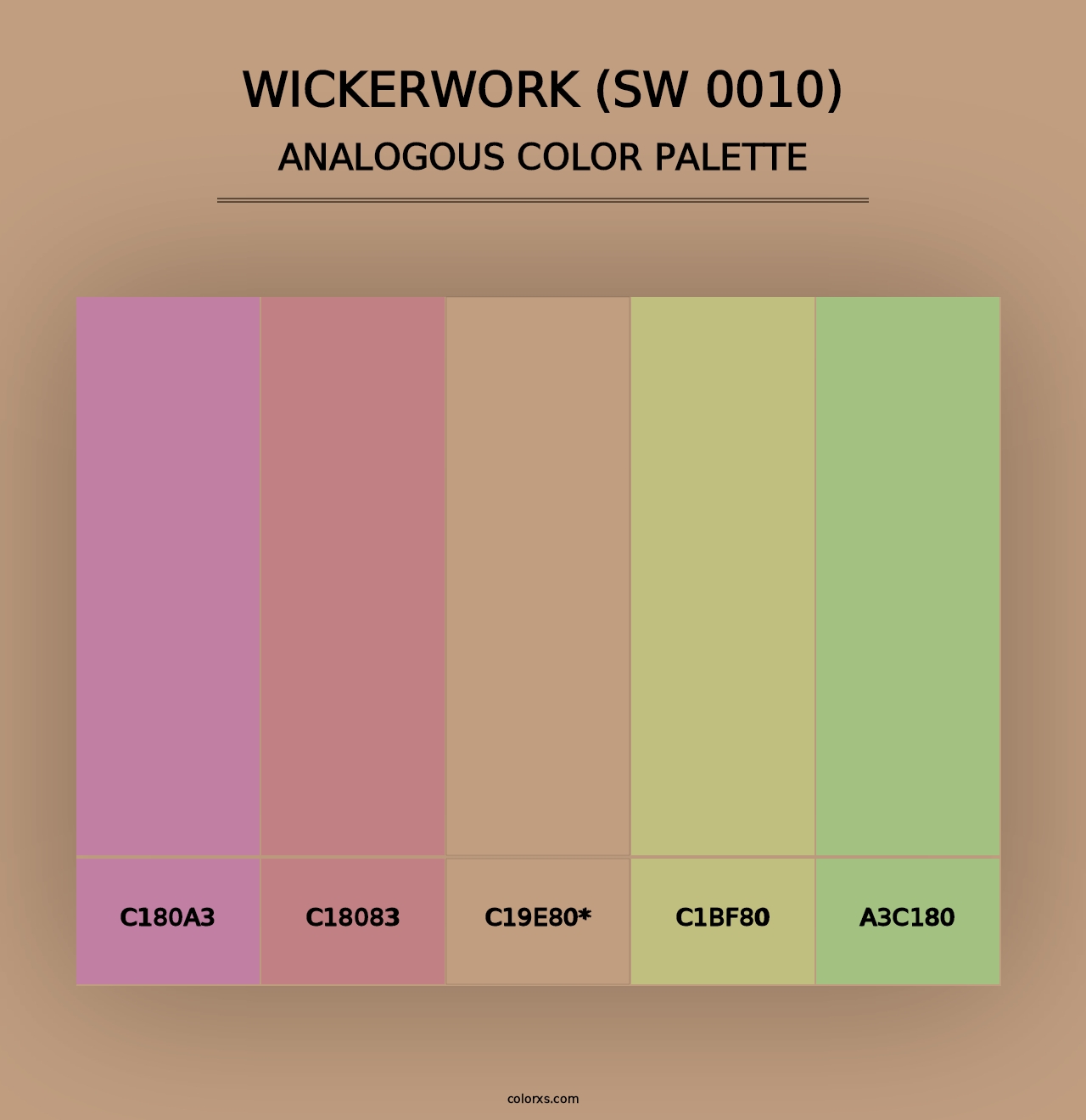 Wickerwork (SW 0010) - Analogous Color Palette