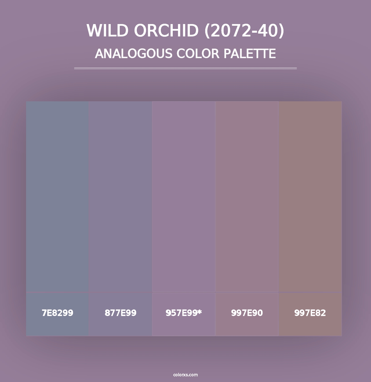 Wild Orchid (2072-40) - Analogous Color Palette