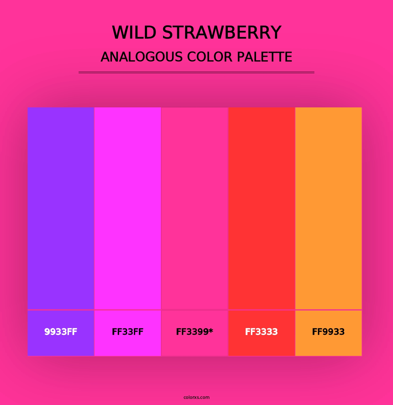 Wild Strawberry - Analogous Color Palette