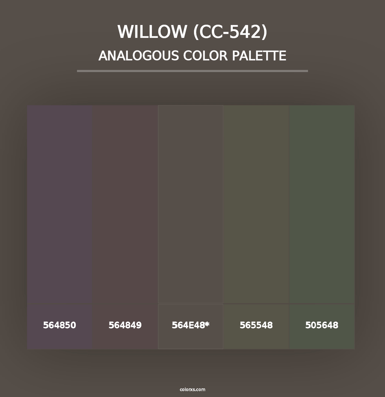 Willow (CC-542) - Analogous Color Palette