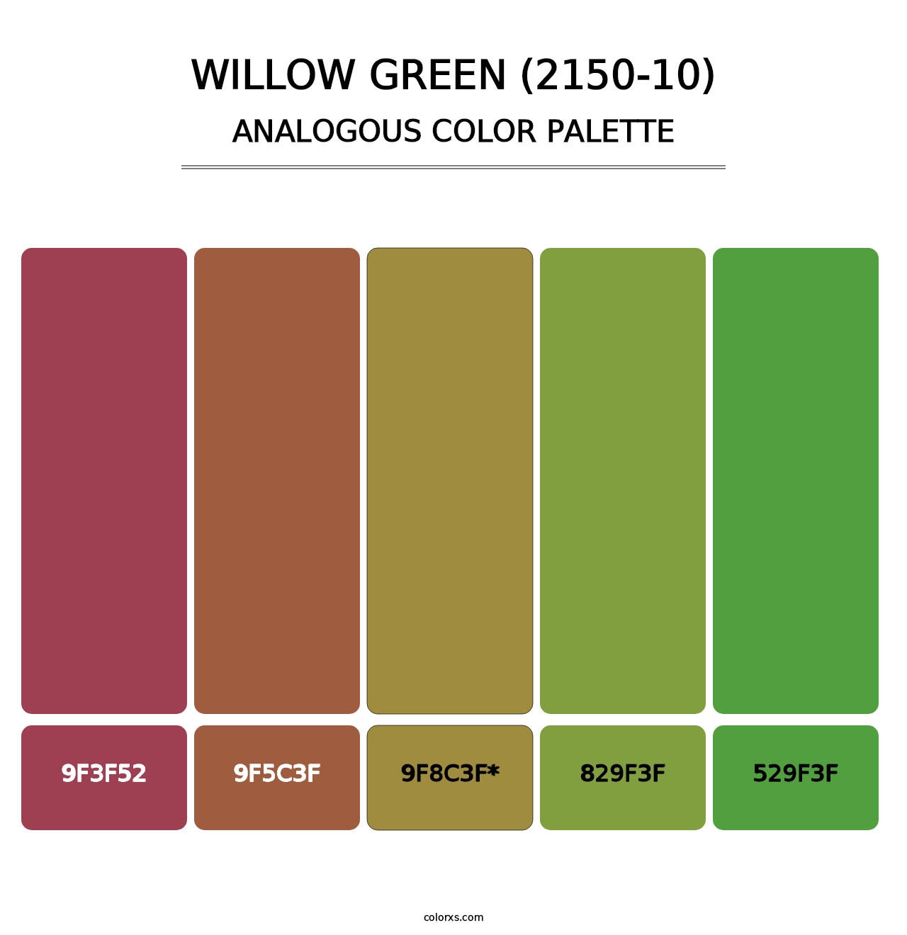 Willow Green (2150-10) - Analogous Color Palette