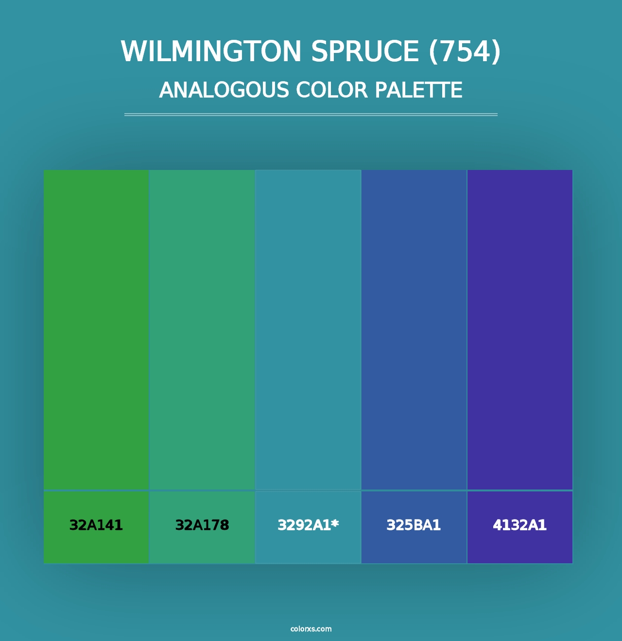 Wilmington Spruce (754) - Analogous Color Palette