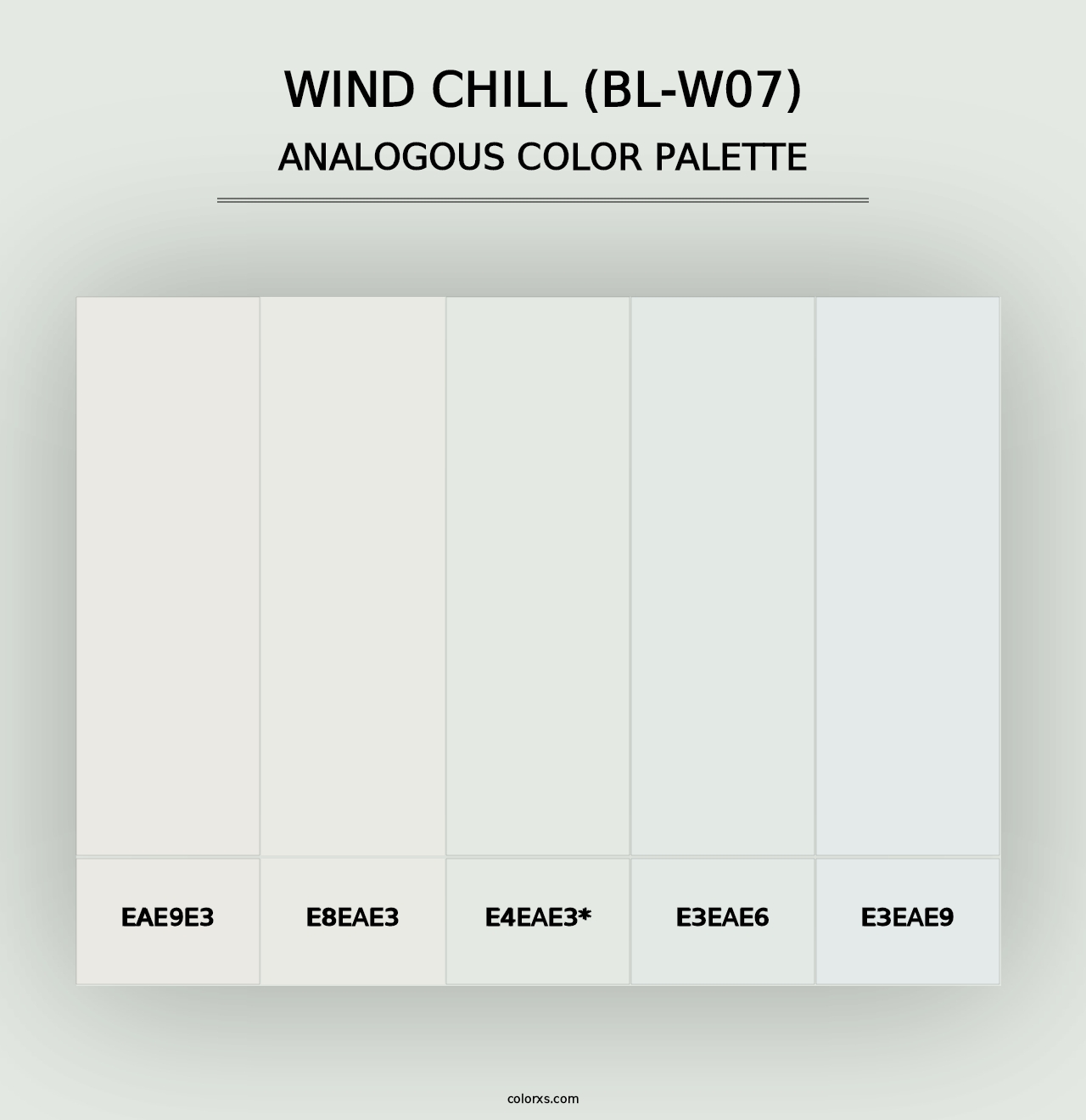 Wind Chill (BL-W07) - Analogous Color Palette