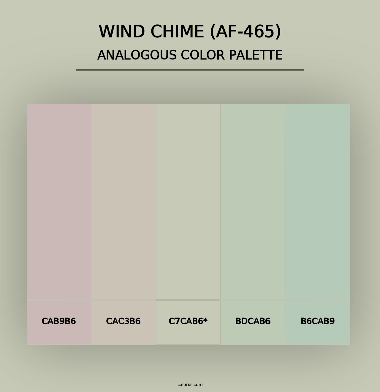 Wind Chime (AF-465) - Analogous Color Palette