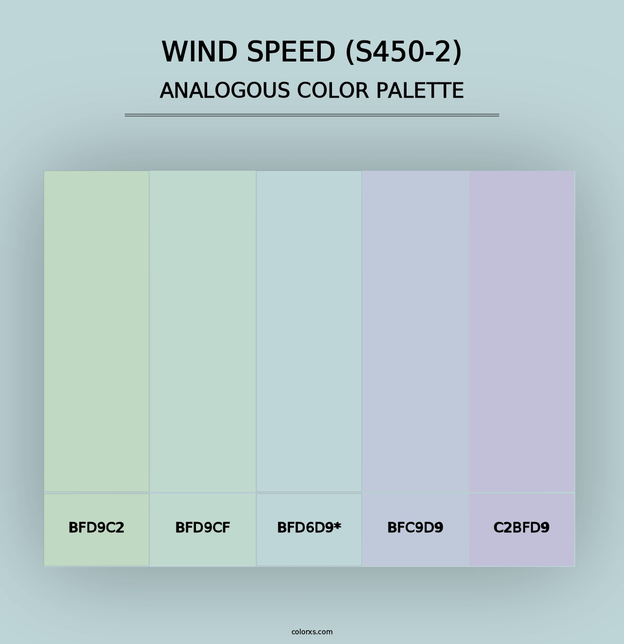 Wind Speed (S450-2) - Analogous Color Palette