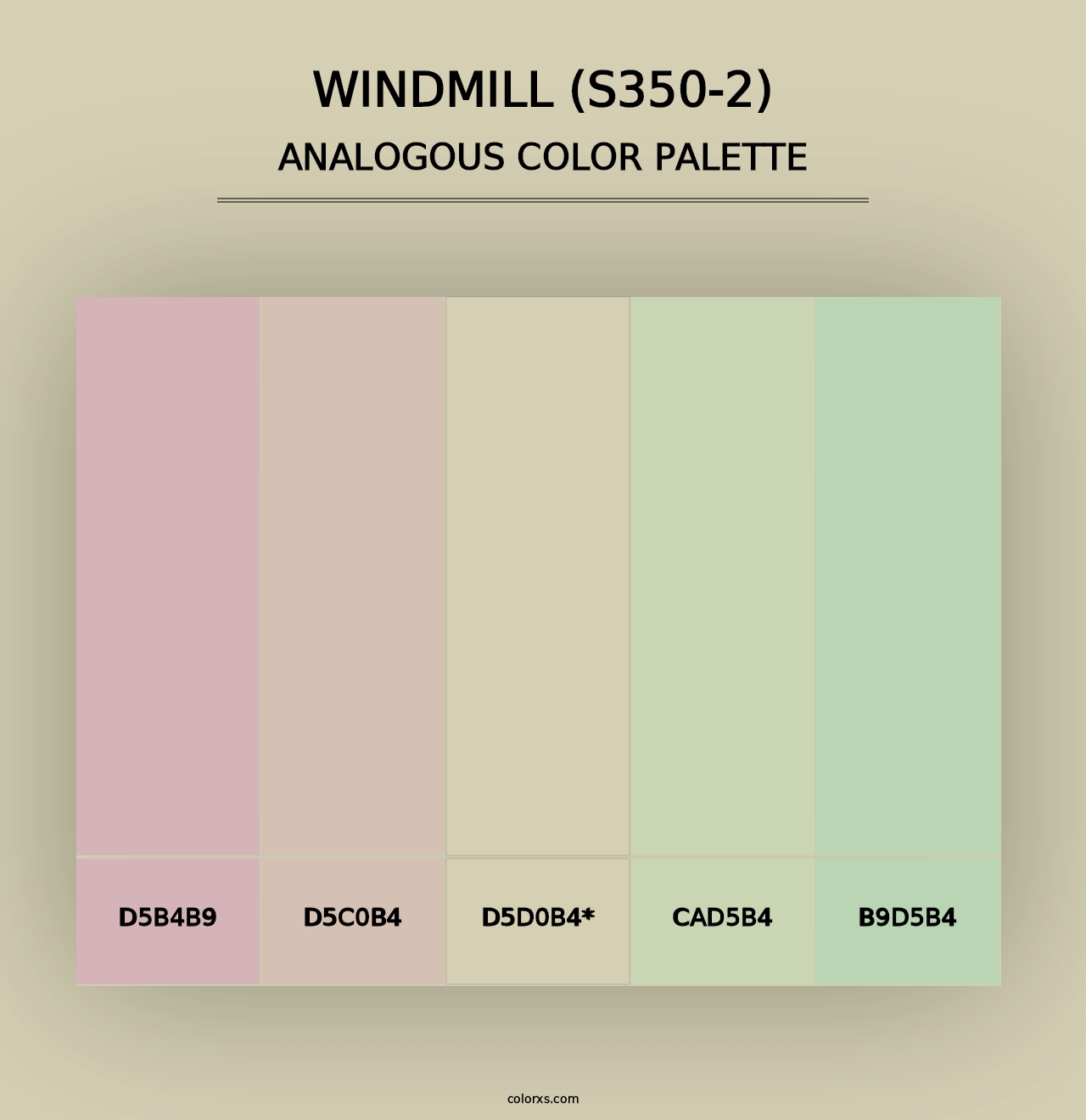 Windmill (S350-2) - Analogous Color Palette