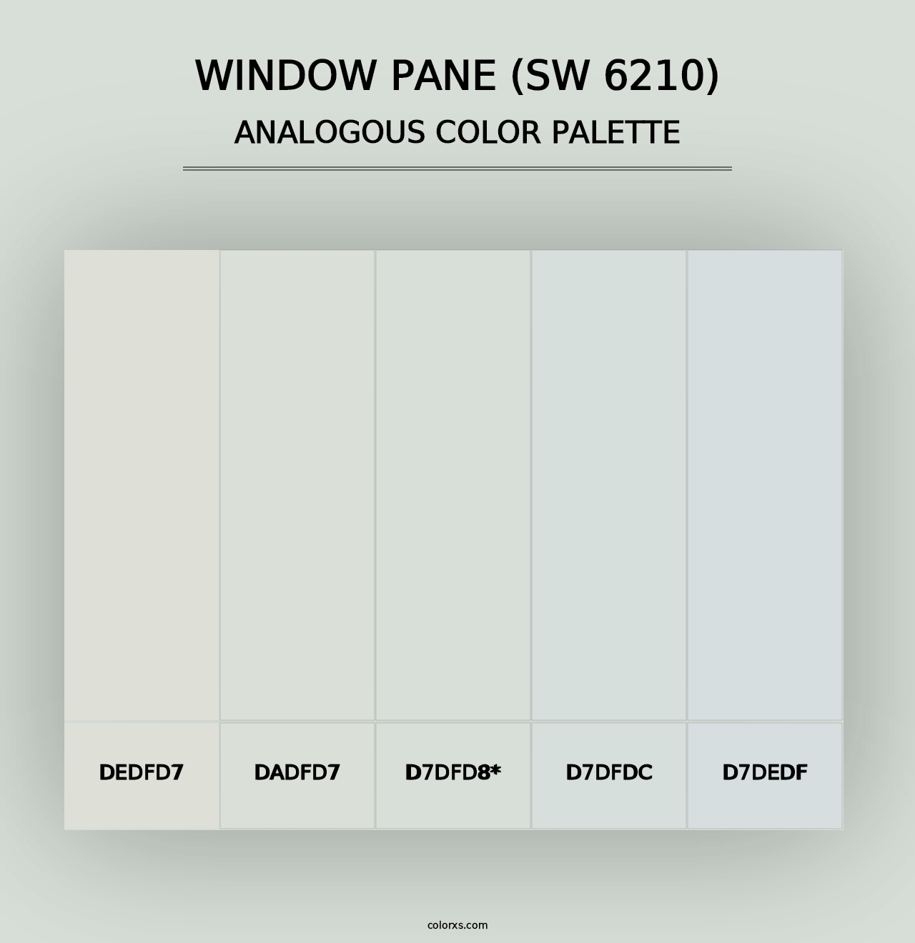 Window Pane (SW 6210) - Analogous Color Palette