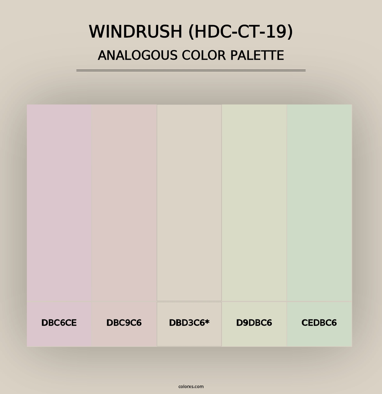 Windrush (HDC-CT-19) - Analogous Color Palette