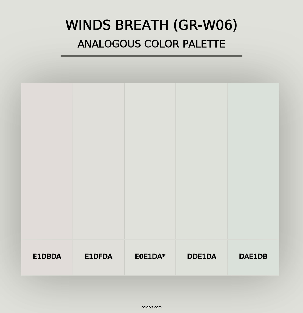 Winds Breath (GR-W06) - Analogous Color Palette