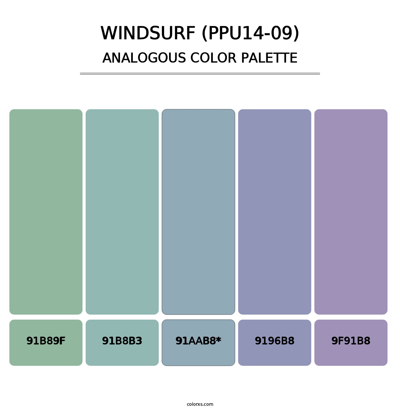 Windsurf (PPU14-09) - Analogous Color Palette