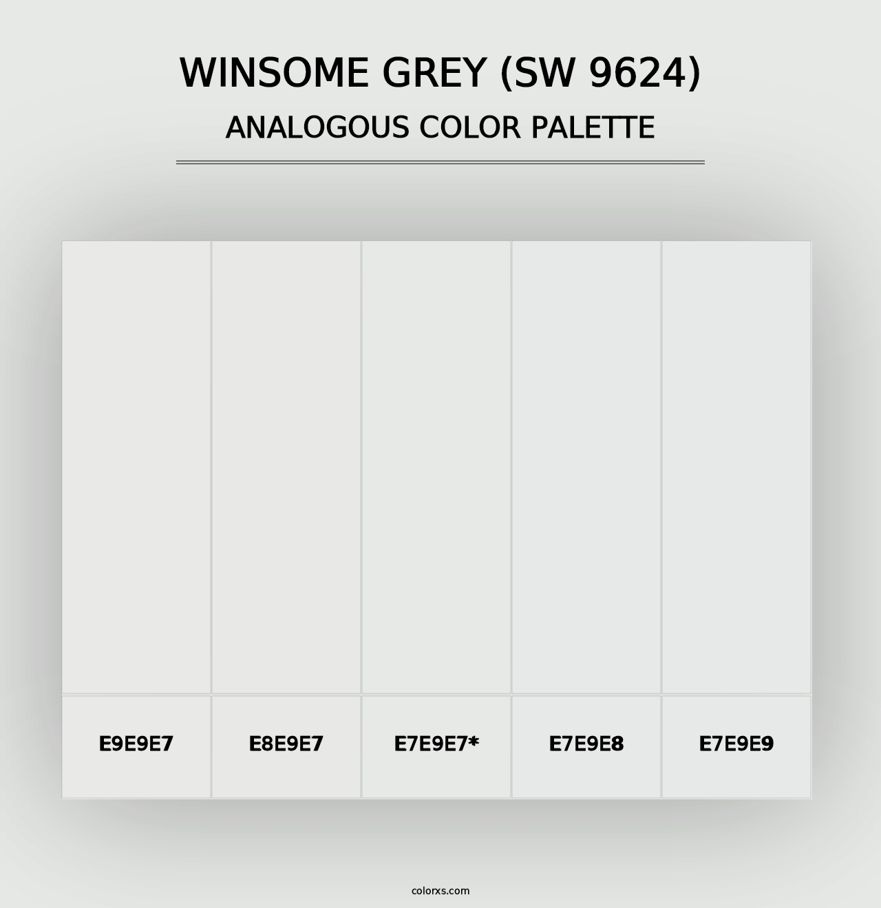 Winsome Grey (SW 9624) - Analogous Color Palette