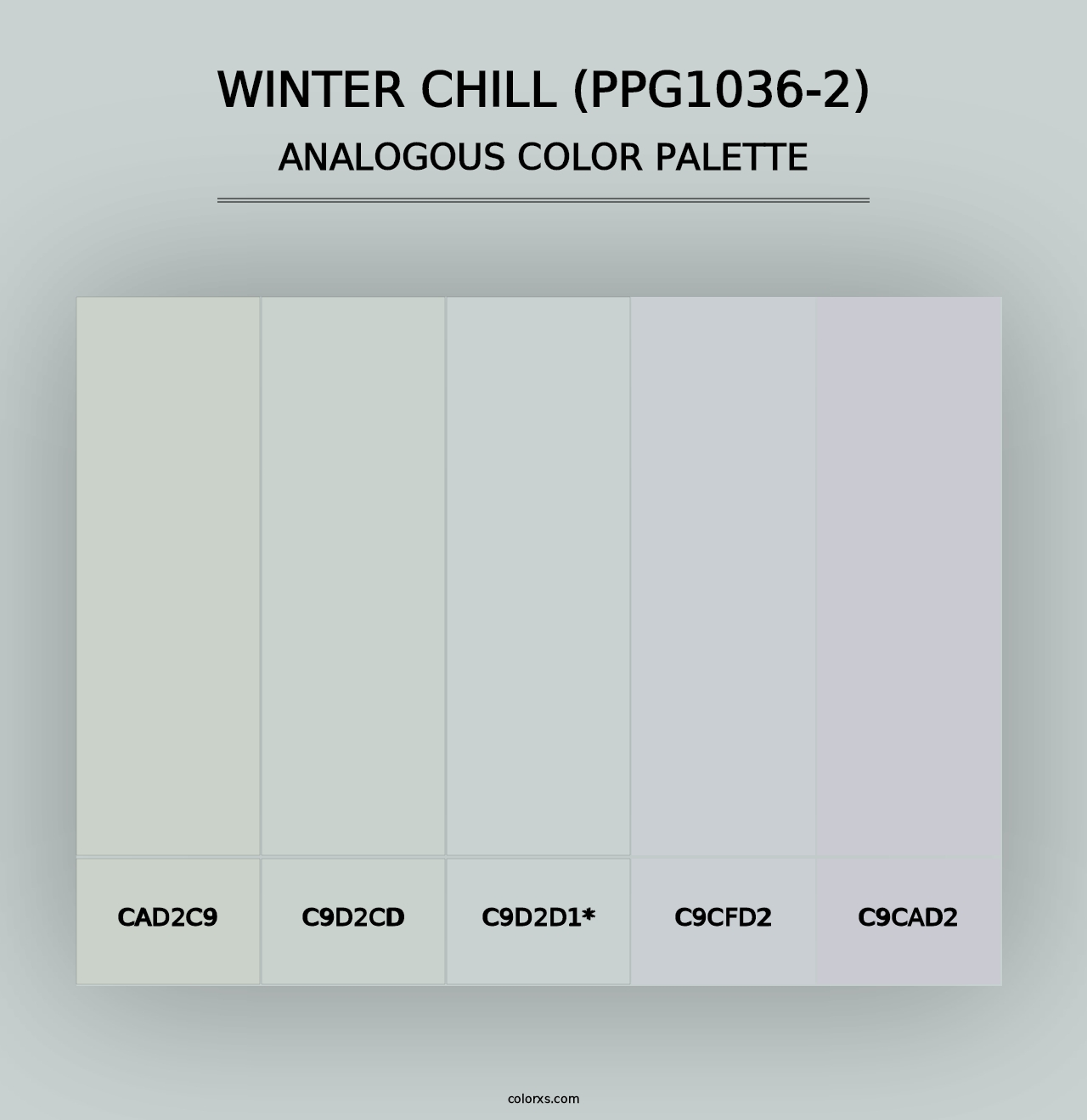 Winter Chill (PPG1036-2) - Analogous Color Palette