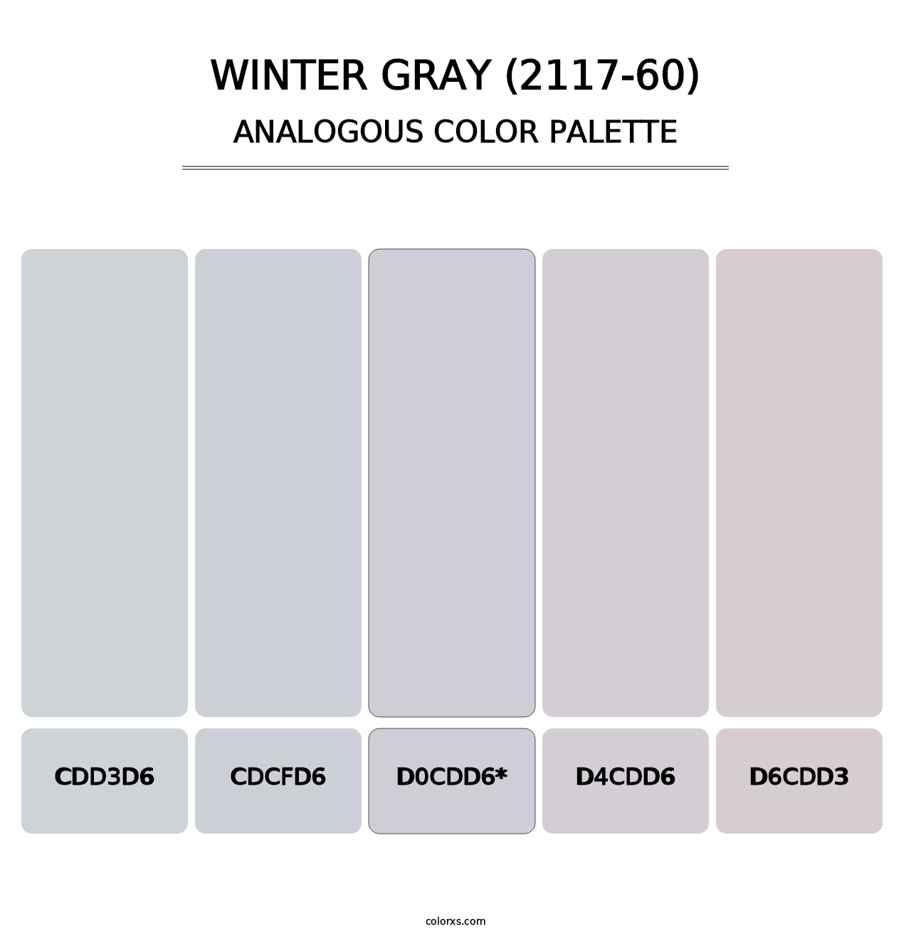 Winter Gray (2117-60) - Analogous Color Palette