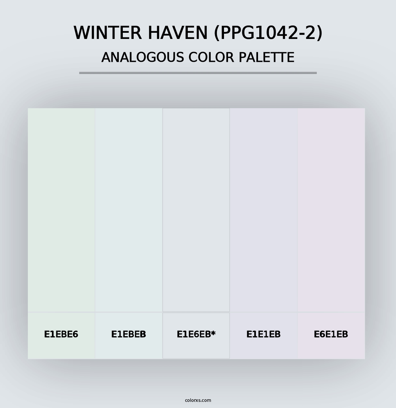 Winter Haven (PPG1042-2) - Analogous Color Palette