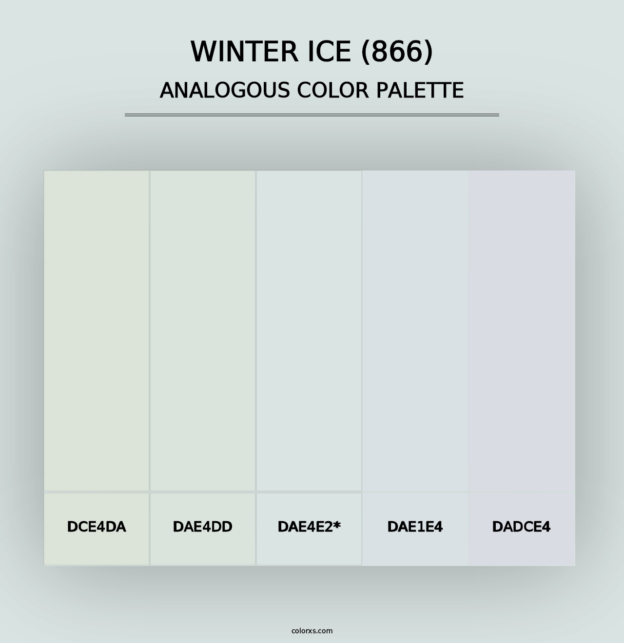 Winter Ice (866) - Analogous Color Palette