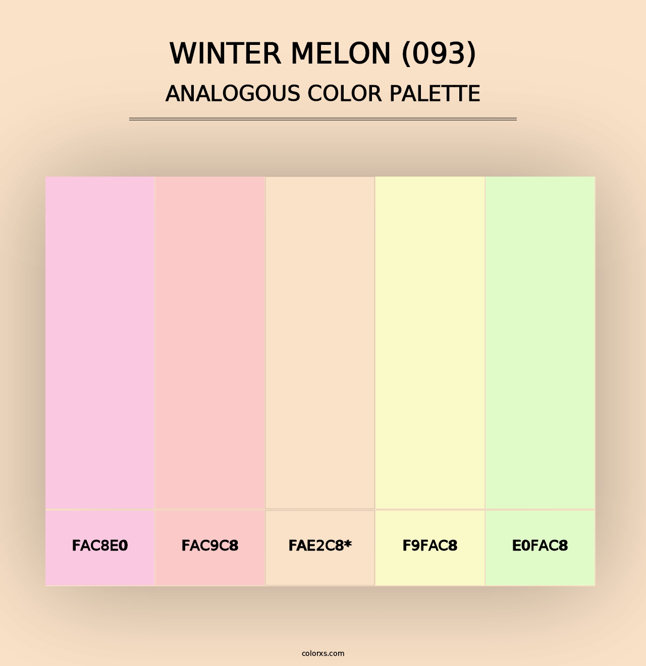 Winter Melon (093) - Analogous Color Palette