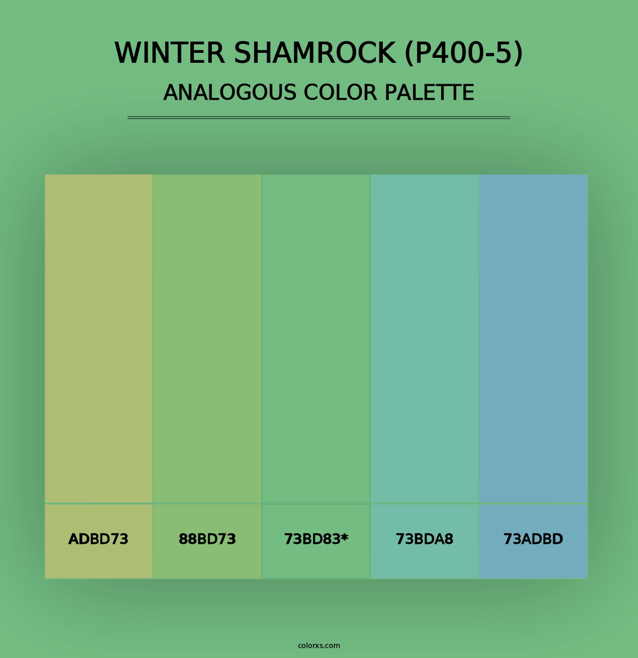 Winter Shamrock (P400-5) - Analogous Color Palette