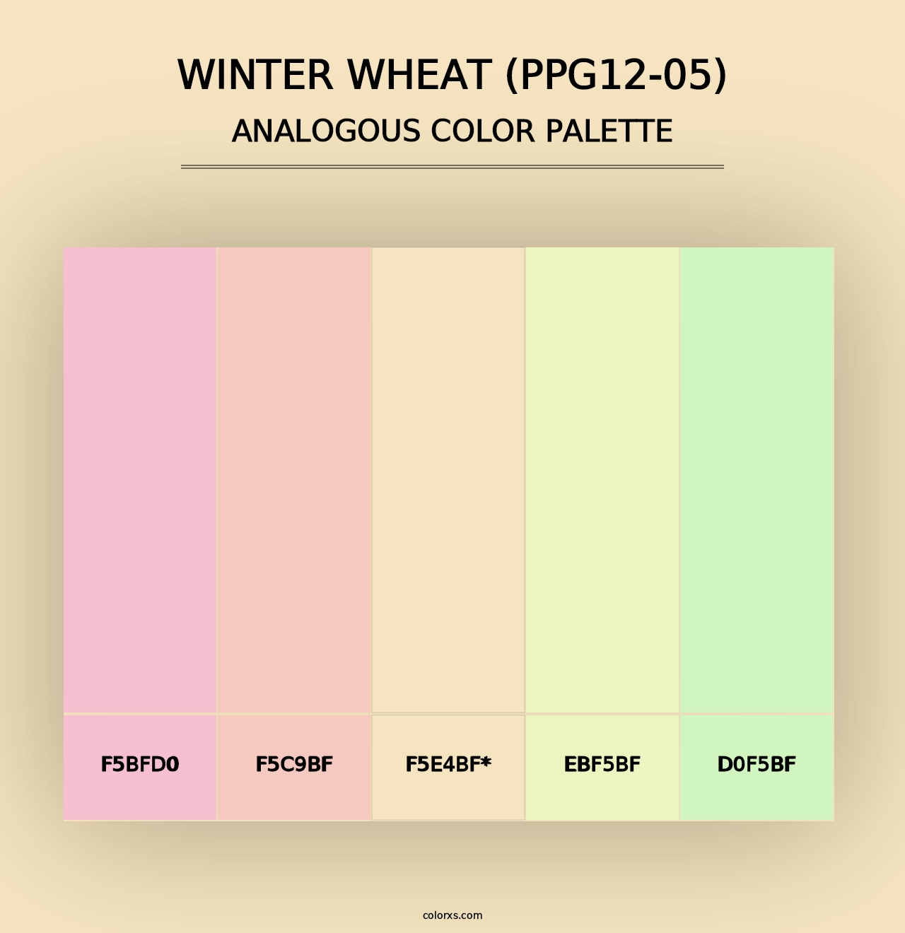 Winter Wheat (PPG12-05) - Analogous Color Palette