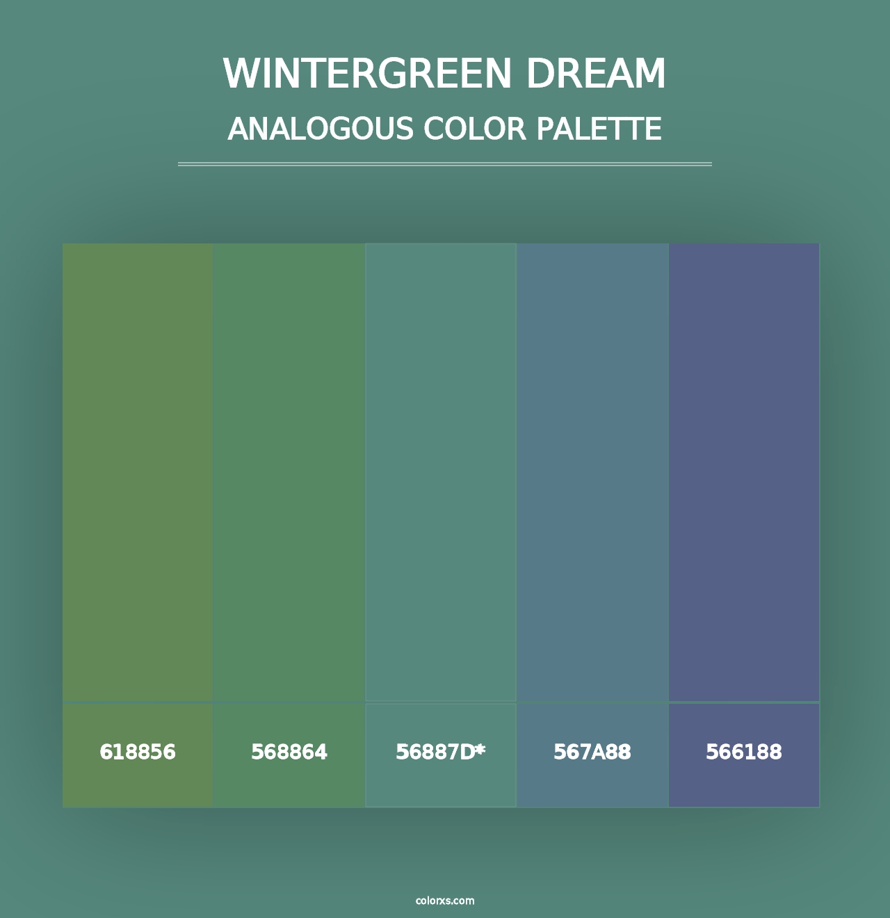 Wintergreen Dream - Analogous Color Palette