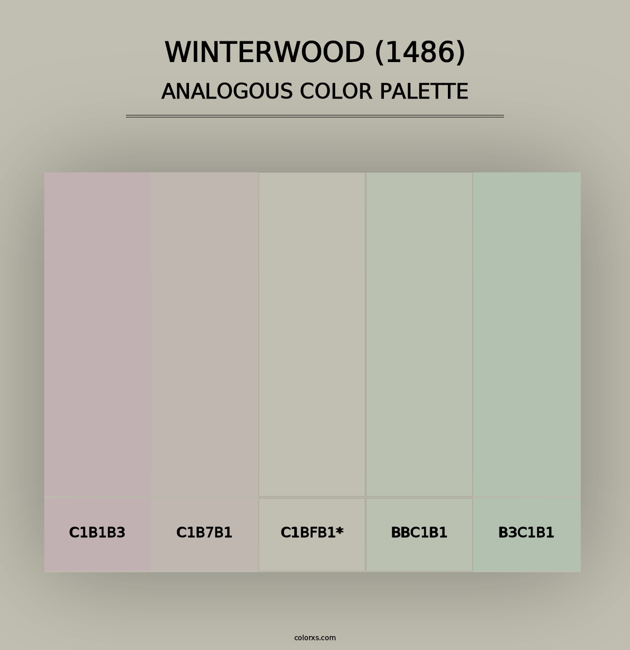 Winterwood (1486) - Analogous Color Palette