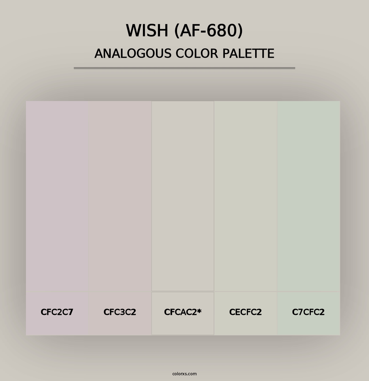 Wish (AF-680) - Analogous Color Palette